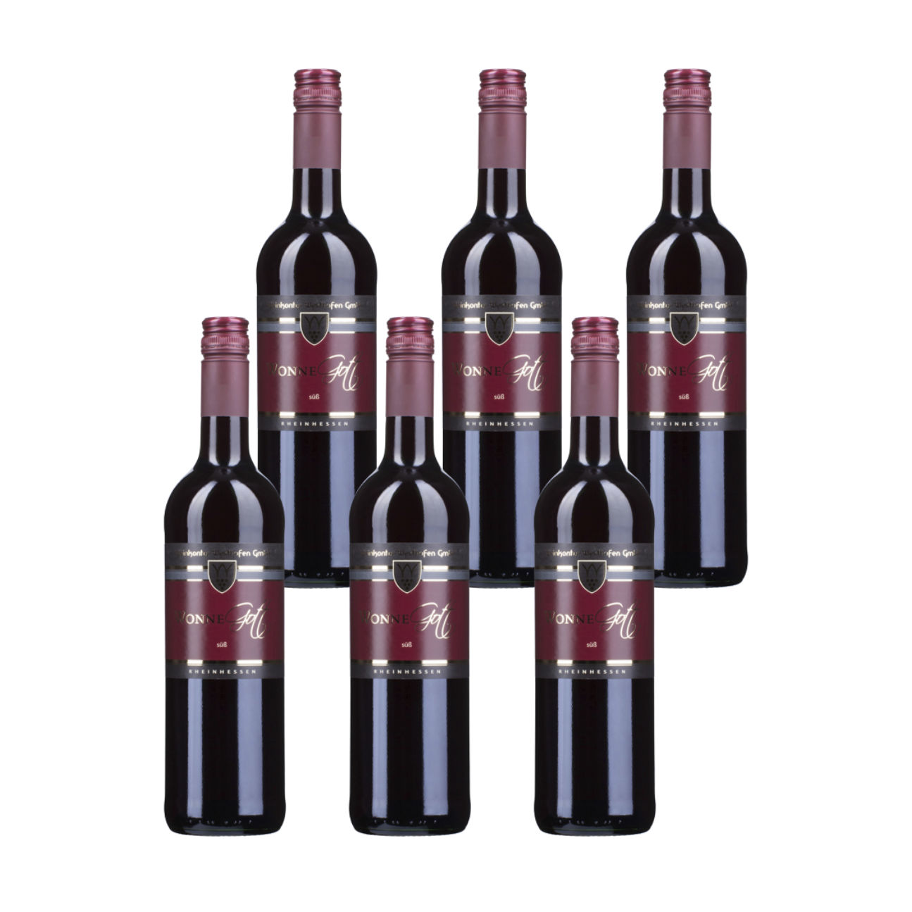 Wonnegott Rotwein QW Rheinhessen lieblich 0,75l