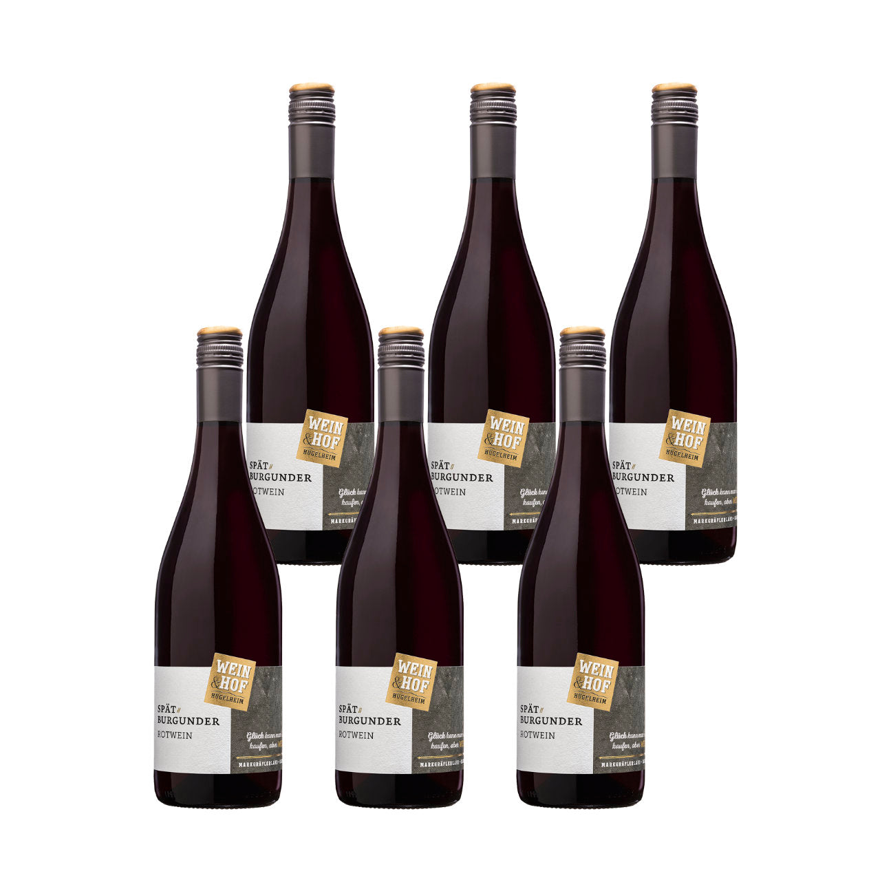 Wein & Hof Hügelheim Spätburgunder Rot QbA halbtrocken 0,75l