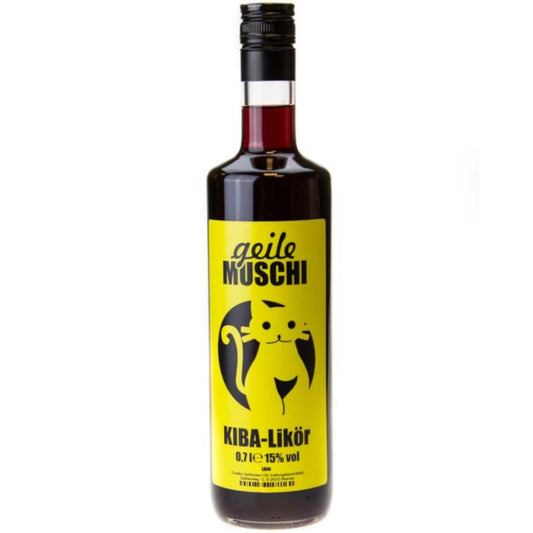 🍒 Geile Muschi KIBA – Kirsch-Bananen-Likör 15% vol. 0,7l