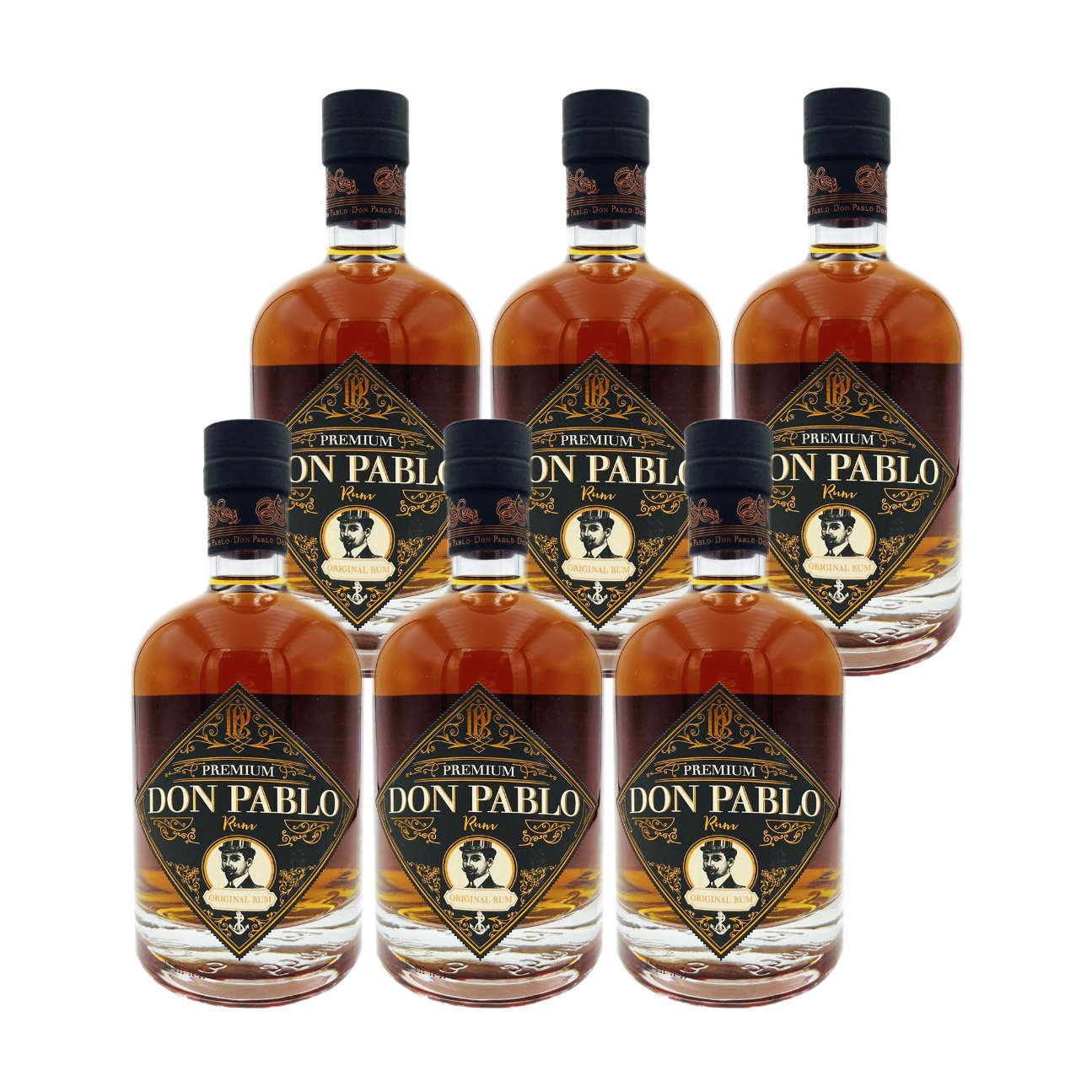 6 Flaschen Don Pablo Premium Genuine Rum 40 % vol. 0,7l