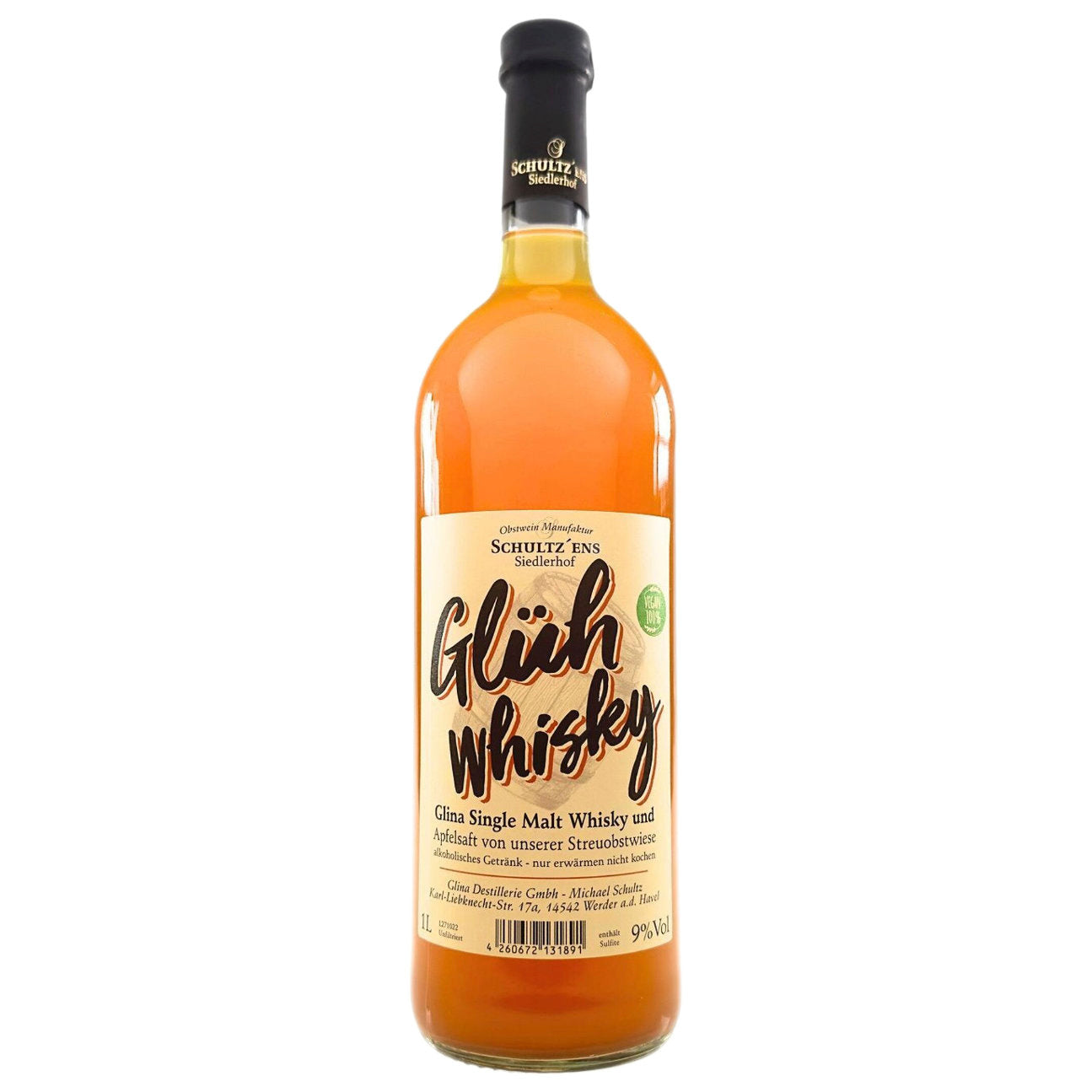 Glina Winterfeuer 10,5% vol. 1l - Winterpunsch aus Apfelsaft & Whisky