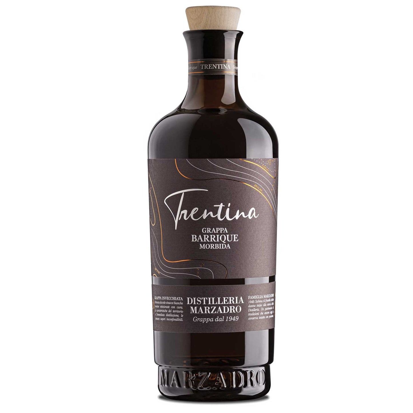 Marzadro La Trentina - Grappa Invecchiata Morbida Barrique 41% vol. 0,70l