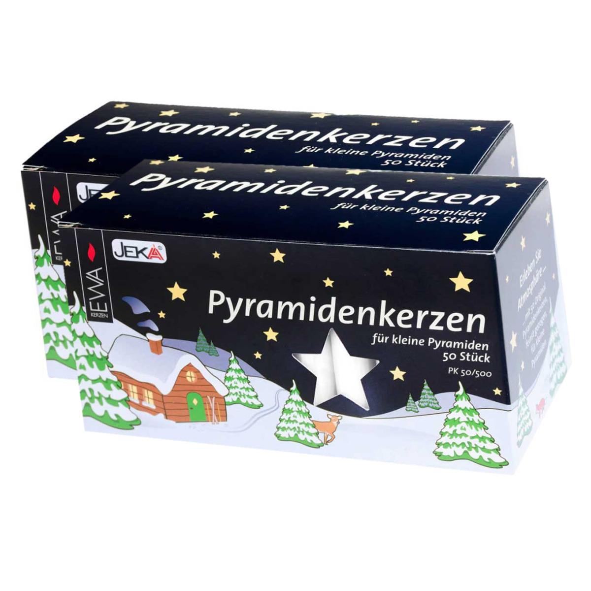 EWA Pyramidenkerzen 100er Pack - Weiß