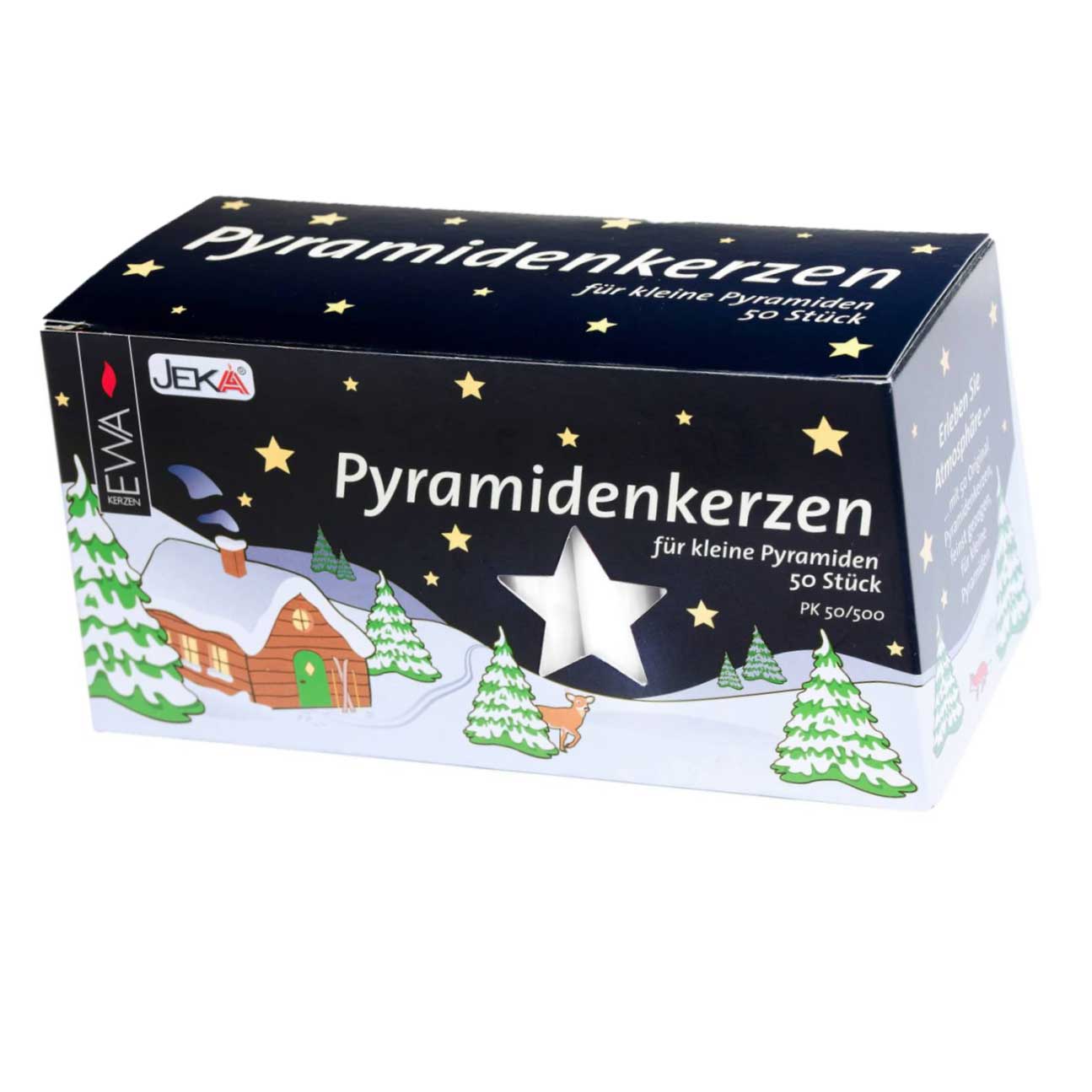 EWA Pyramidenkerzen 50er Pack - Weiß