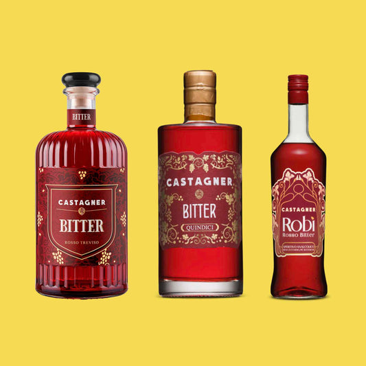 Drei Flaschen Castagner Bitter 