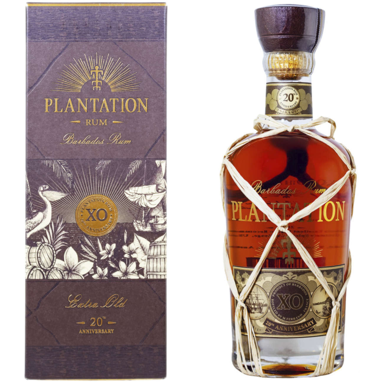 Plantation Rum Barbados XO 20th Anniversary 0,7l in Geschenkverpackung