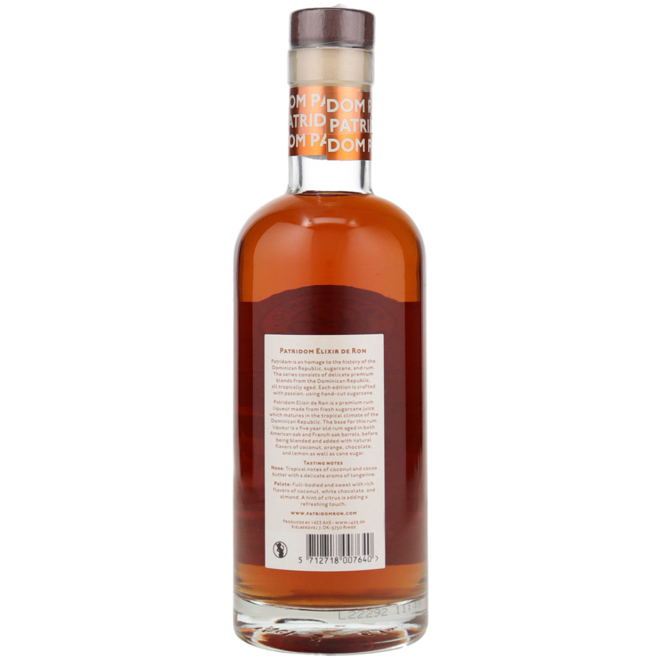Patridom Elixir de Ron - Dominikanischer Rumlikör 32% vol. 0,5l