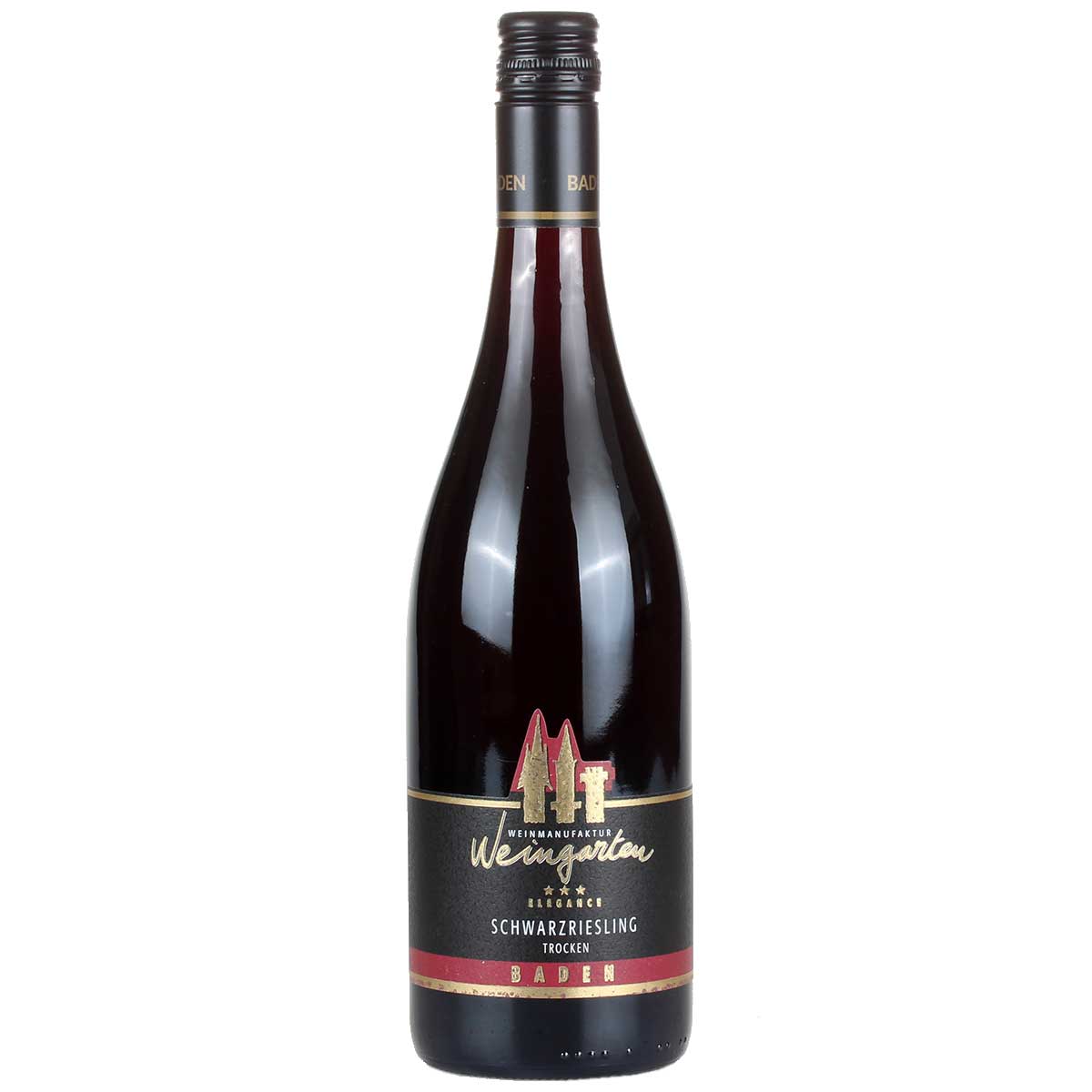 Weinmanufaktur Weingarten Schwarzriesling Elegance Rotwein 12,5% vol. 0,75l
