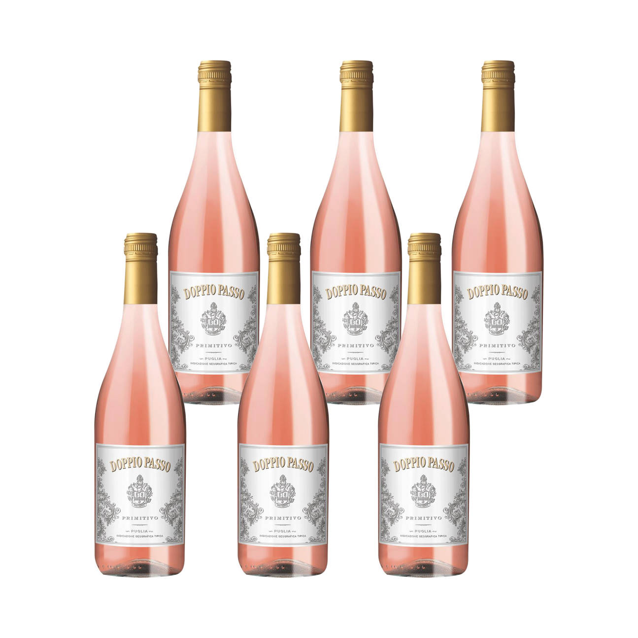 Doppio Passo Primitivo Rosato Puglia IGT Roséwein 12% vol. 0,75l