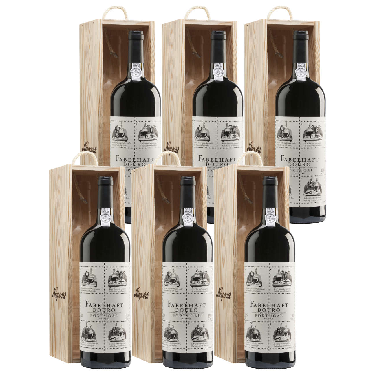 Fabelhaft Tinto Magnum Holzkiste Rot trocken 1,5l - Niepoort Vinhos