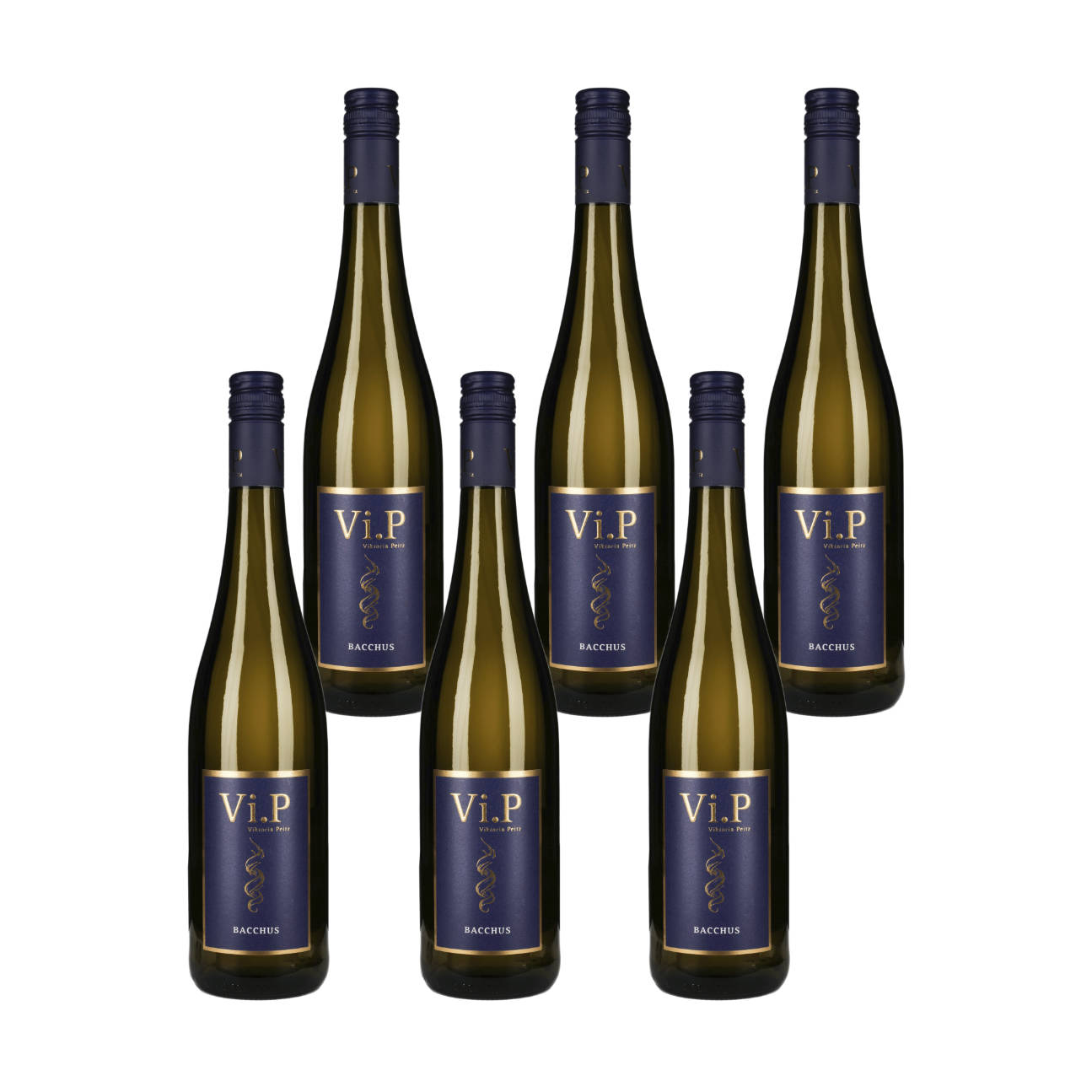 Viktoria Peitz Bacchus Weiß feinherb 0,75l – 6 Flaschen