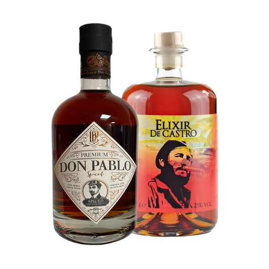 Don Pablo Premium Rum & Elixir de Castro Rumlikör – Exklusives Rum Bundle  (2 x0,7l)