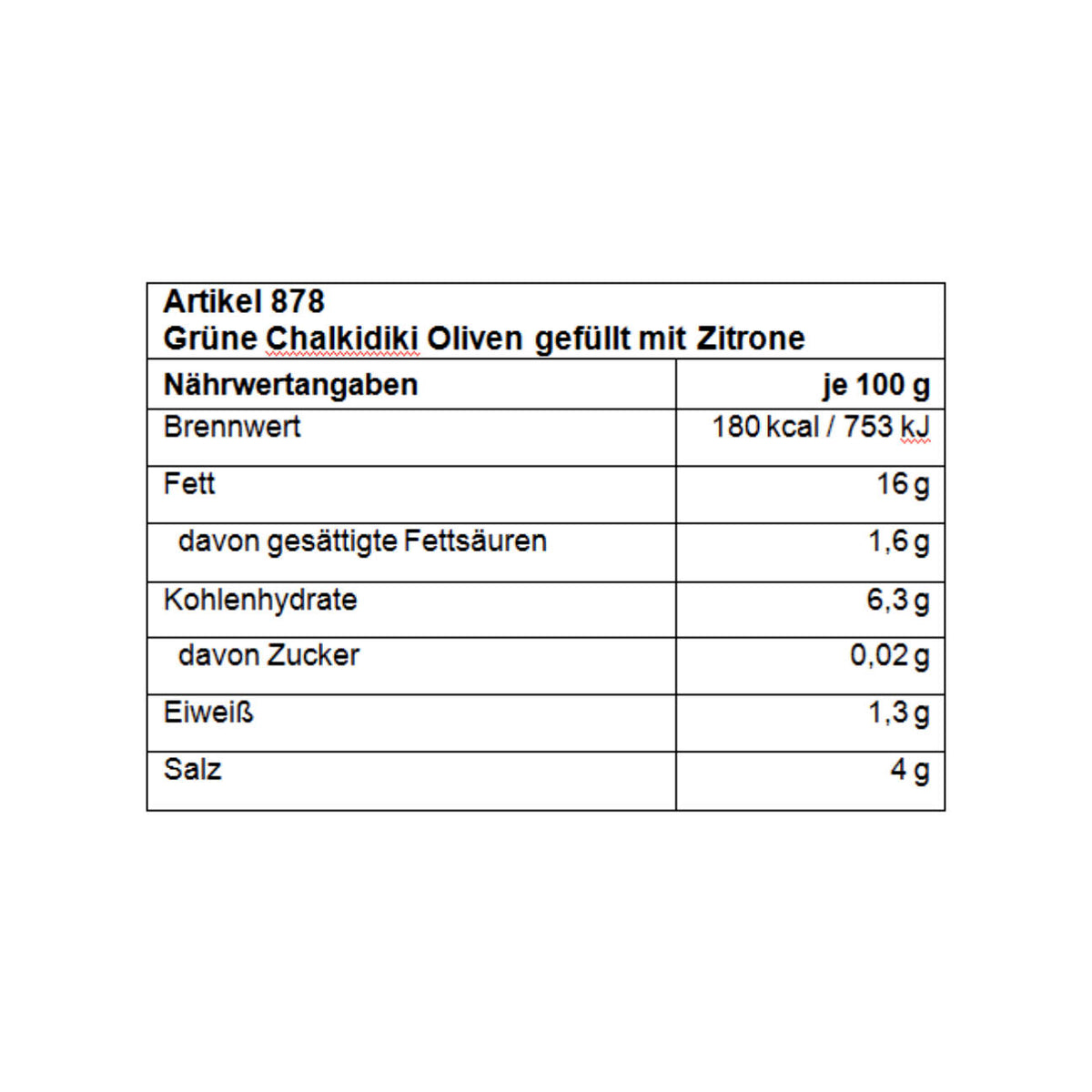 Lakudia grüne Chalkidiki Oliven mit Zitrone | trynk.de