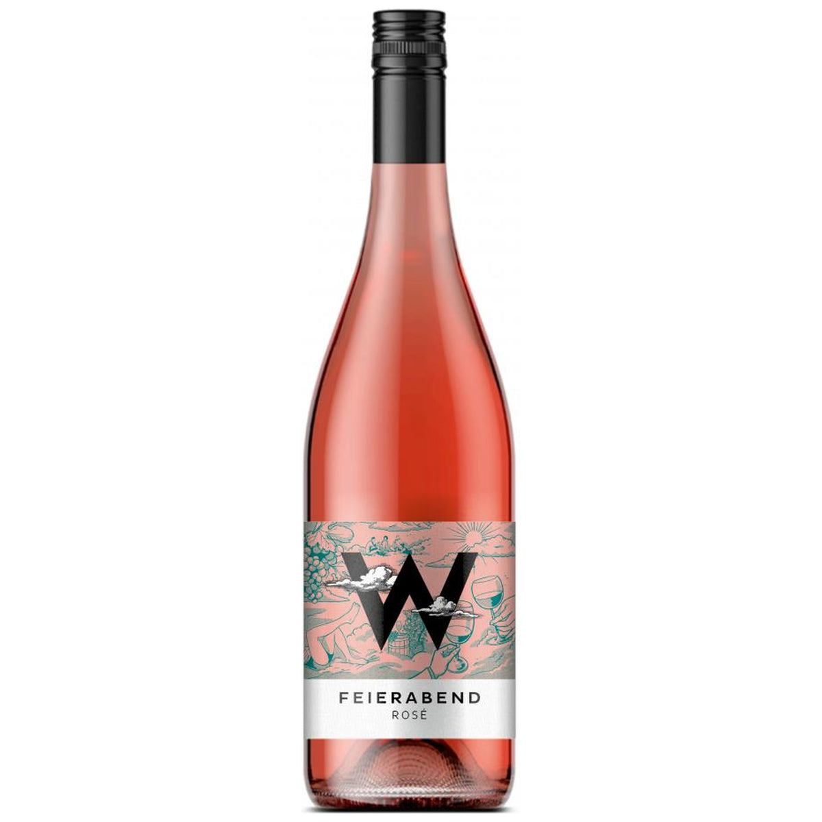 Wolkenberg Feierabend Roséwein 0,75 l Vorderansicht trynk.de