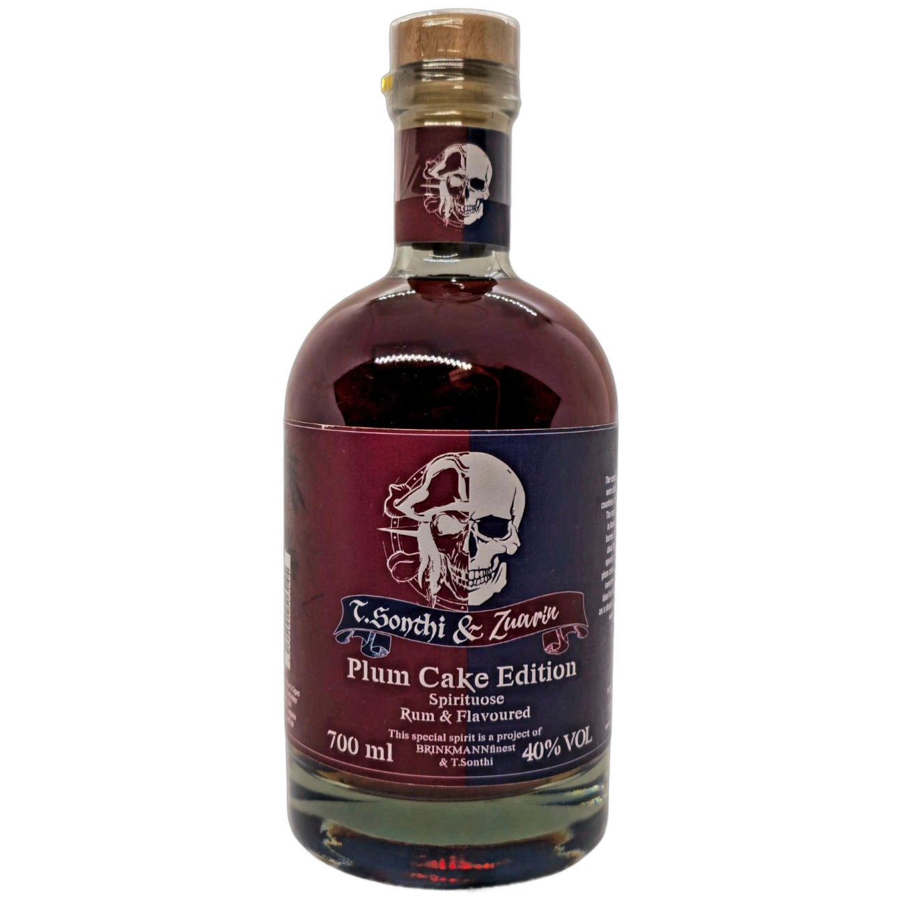 Flasche T.Sonthi & Ron Zuarin Plum Cake Edition 40% vol. 0,7l