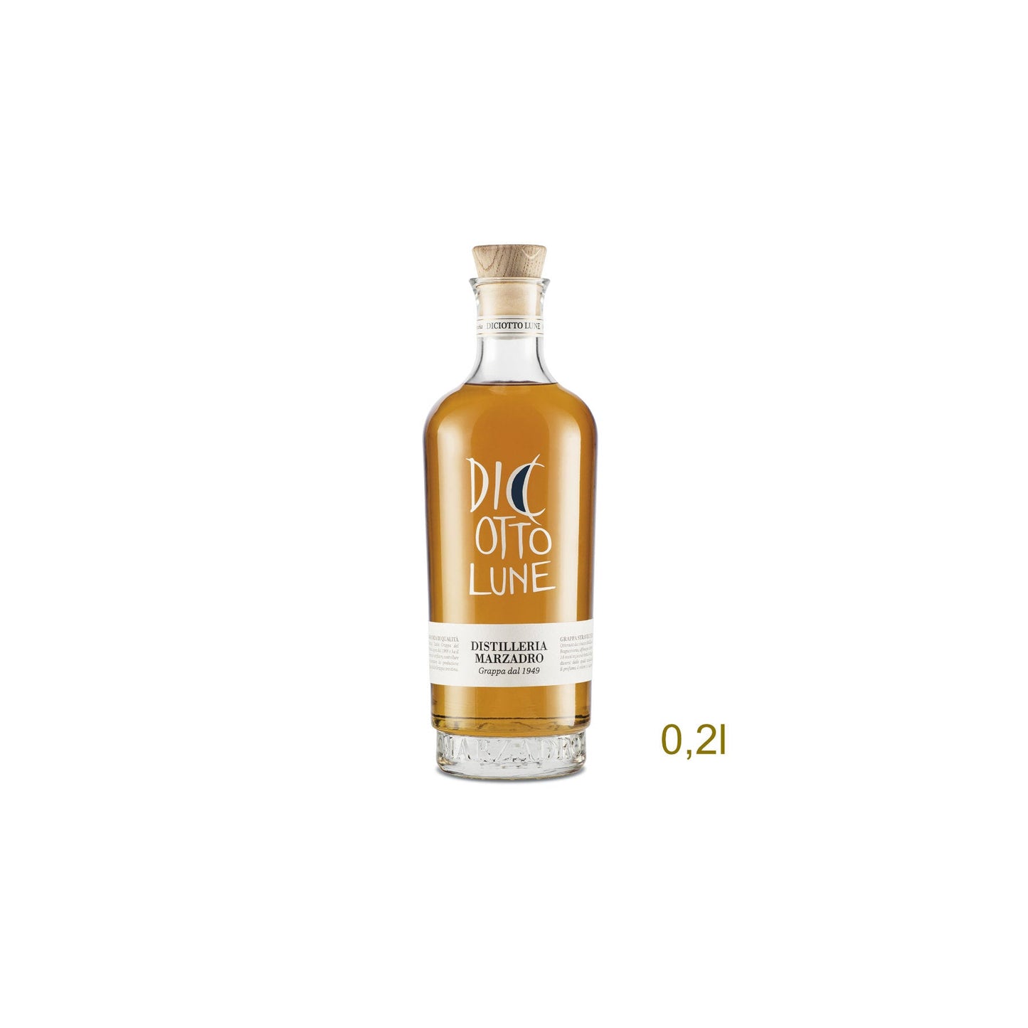 Marzadro Grappa Le Diciotto Lune 41% vol. 0,20l