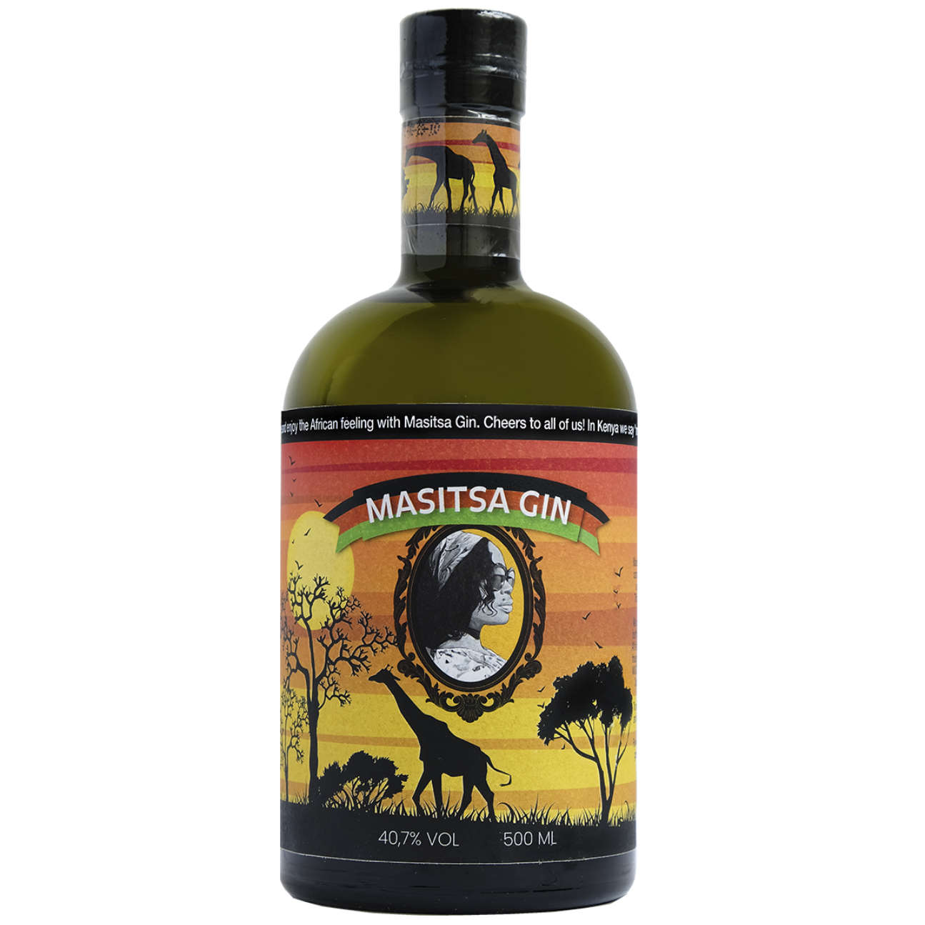 T. Sonthi Masitsa Premium Gin No 1 40,7% vol. 0,5l in Geschenkverpackung