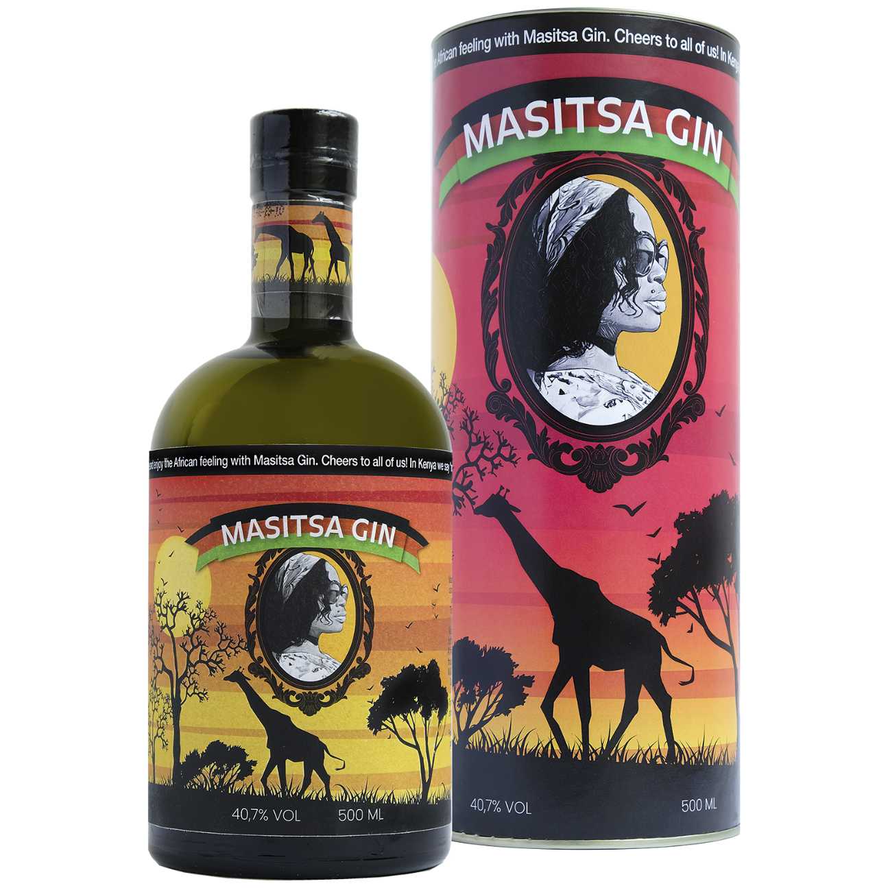 T. Sonthi Masitsa Premium Gin No 1 40,7% vol. 0,5l in Geschenkverpackung