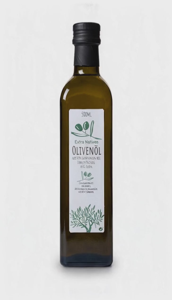 Video laden: Kentauros Extra Natives Olivenöl der Ersten Güteklasse 0,5l