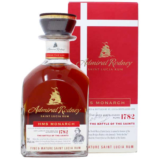Rum Admiral Rodney St. Lucia Monarch 6 - 9 Jahre 40% vol. 0,7l in Geschenkverpackung